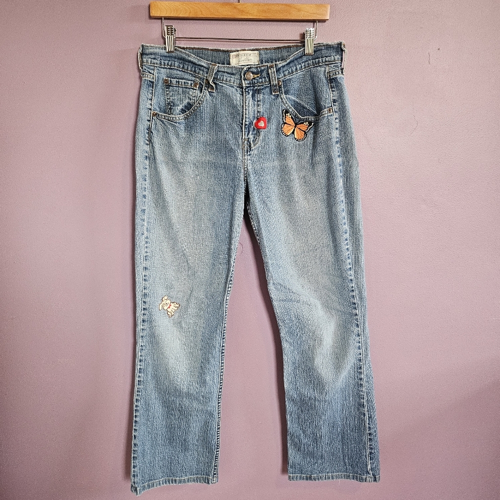 Levi's Vintage Y2K 2000s High Rise Upcycled Streetwear Stretch Bootcut Jeans